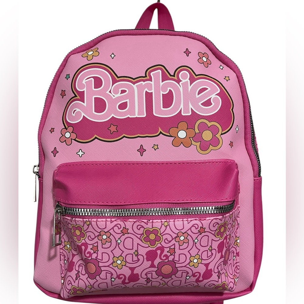 Barbie Pink and Gold Floral Backpack
